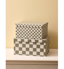 Boîte gigogne damier par lot de 2 Cyrillus