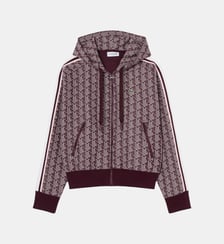Sweatshirt à capuche jacquard monogramme Lacoste