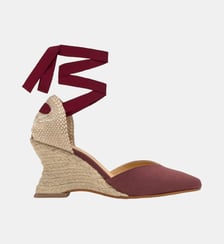Espadrilles compensées en lin à lacets JUD Castaner