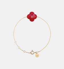 Bracelet, quartz rouge, or jaune Morganne Bello