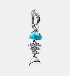 Charm Pendant Arête de Poisson Turquoise Pandora