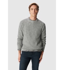 Pull col rond tricot mouliné Ikks