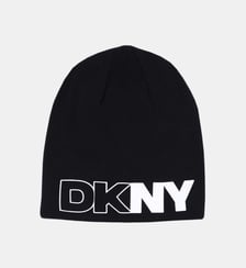 Bonnet siglé en tricot DKNY