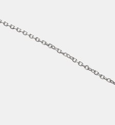 Pendentif en or blanc 9 carats avec saphir et diamant Aristocrazy