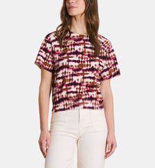 Pull manches courtes imprimé en coton biologique La Fée Maraboutée