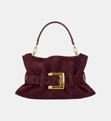 Sac Anthem Medium en cuir suédé Balmain