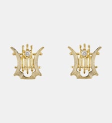 Boutons de manchette lyre dorée Les Néréides