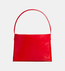 Sac cabas cuir Léonore grand format bordeaux Ines de la Fressange Paris