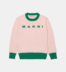 Pull à col rond avec logo Marni