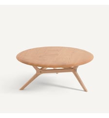 Table basse en chêne massif, diamètre 90 cm AM.PM