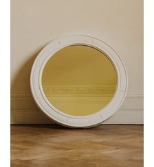 Miroir en fibre de verre blanc Igor N°1182- Produit chiné Debongout