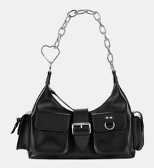 Sac Amelia chaîne en cuir lisse The Kooples