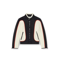 Veste biker en nylon color-block Diesel