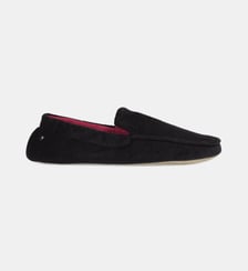 Chaussons Mocassins ultra confortables et légers, en coton biologique et semelle en cuir Isotoner