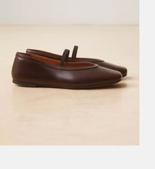 Ballerines en cuir Numéro 136 Rivecour