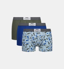 Lot de 3 boxers coton stretch imprimés Vibes Dim