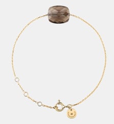 Bracelet, quartz fume, or jaune Morganne Bello