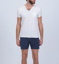 T-shirt en coton bio col tunisien Gili's