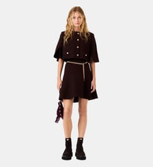 Robe cape 2-en-1 en tweed Maje