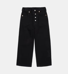 Jeans noirs marqués d'un logo MM6 Maison Margiela