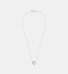Collier, nacre blanche, diamants, or blanc Morganne Bello