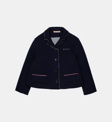 Veste blazer avec logo Marni