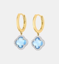 BO CREOLE VICTORIA DIAM. + TOPAZE SWISS BLUE J. OR750 Morganne Bello