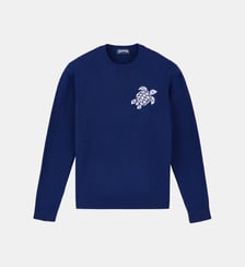 Pullover en coton et cachemire ras-du-cou Tortue Vilebrequin