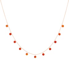 Collier POLKA - Cornaline - Or rose 750‰ La Brune & La Blonde