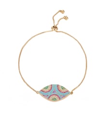 Bracelet chaîne avec perles et zircons effet diamants EDILYS Hipanema