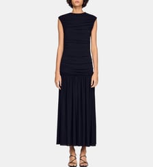 Robe longue drapée Sandro