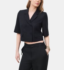 Veste vampina - Motif uni - Coupe cintrée Caroll