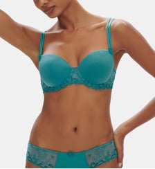 Soutien-gorge décolleté carré en spacer 3D - Bleu Atoll Simone Pérèle