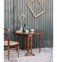 Table à manger pliante en bois Romy N°339- Produit chiné Debongout