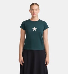 t-shirt en coton étoile Agnès b.