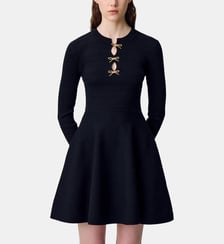 Robe courte maille nœuds Claudie Pierlot