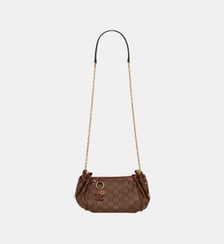 Sac en toile enduite monogrammée et cuir - LE MINI 24 Gerard Darel