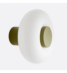 Applique ou plafonnier, en métal fer et opaline, diamètre 21,5 cm La Redoute Interieurs