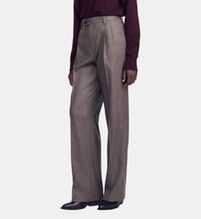 Pantalon de tailleur en laine Sandro