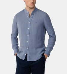 Chemise En Lin Teinte En Pièce Coupe Ajustée Hackett London