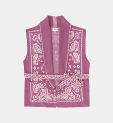 Gilet col chemise imprimé jacquard MOLITOR La Petite Etoile