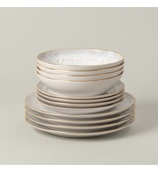 Set Table 12 Pièces avec Bol à Soupe/Pâtes Taormina Costa Nova