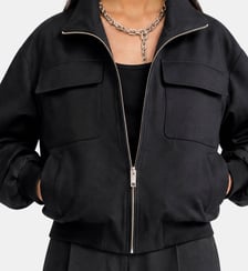 Blouson zippé en laine mélangée The Kooples