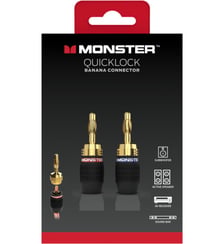 Fiche Haut-parleur AUDIO QUICKLOCK FICHES BANANES 2X2 Monstercable
