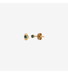Boucles d'oreilles dorées opale blanche - paris Caroline Najman
