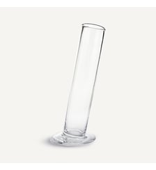 Vase cylindrique incliné en verre H31 cm AM.PM
