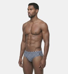 Slip De Bain À Motif Géométrique Ron Dorff