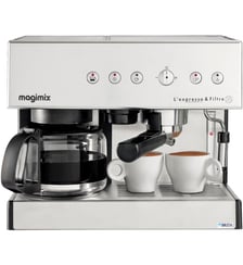 Expresso combiné cafetière 11423 AUTO CHROME MAT Magimix