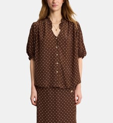 Chemise à pois et volants - CALIEE Pablo