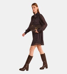 Robe Courte Et Fluide Col Lavalière Priscila Maison 123